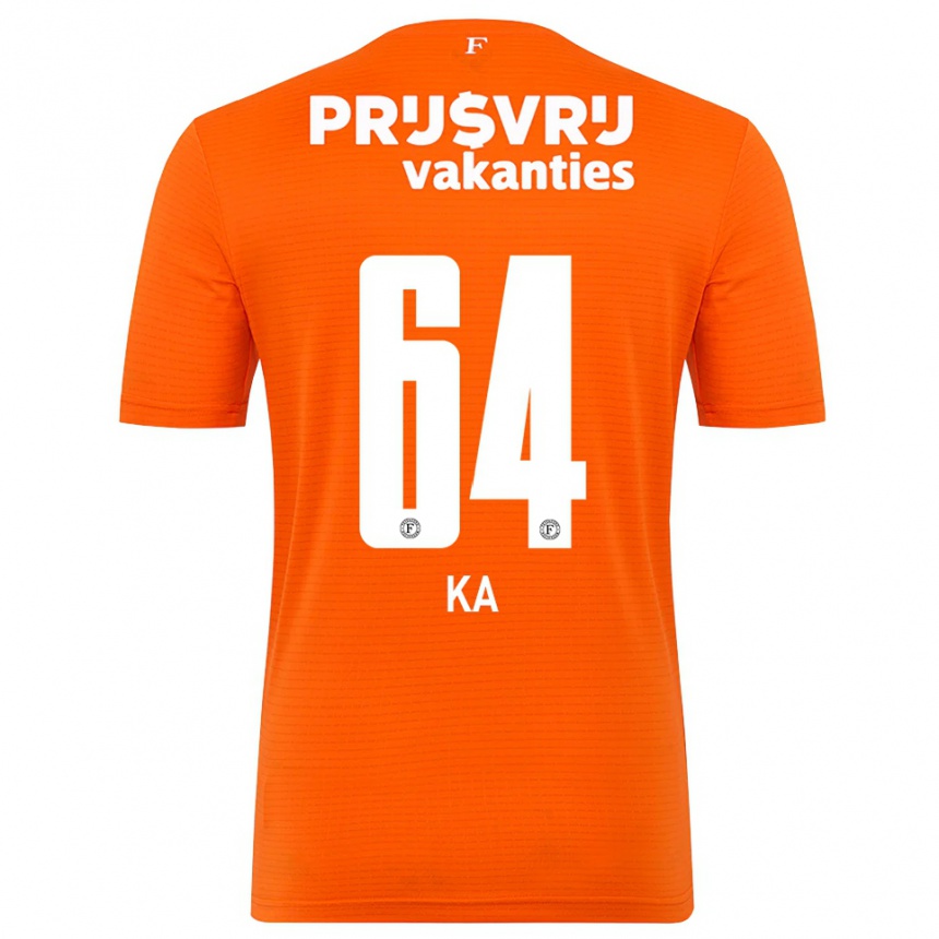 ילדים כדורגל איסמעיל קה #64 כתום שחור חולצת שוער 2025/26