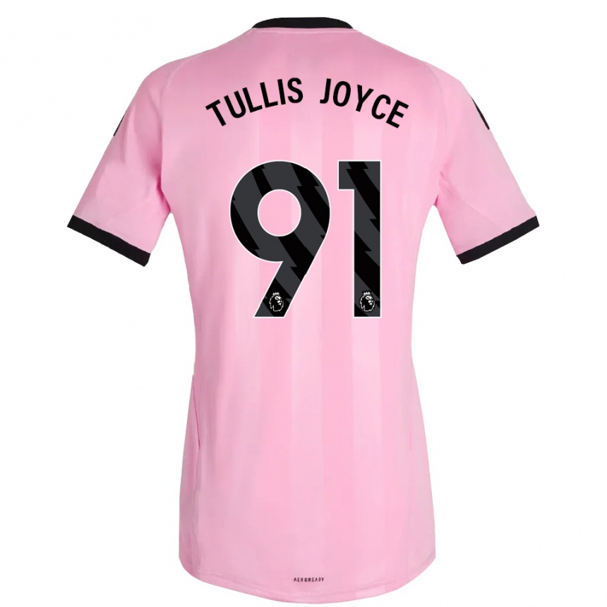 ילדים כדורגל פאלון טוליס-ג'ויס #91 ורוד שחור חולצת שוער 2025/26