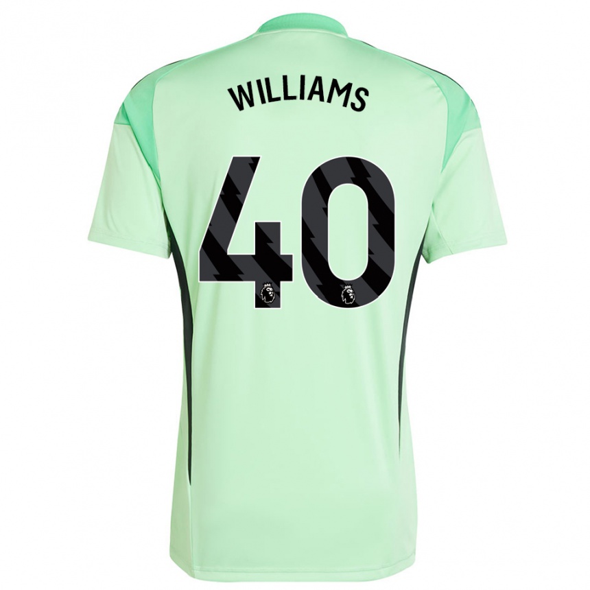 ילדים כדורגל נעמי אלואיז וויליאמס #40 ירוק בהיר שחור חולצת שוער 2025/26
