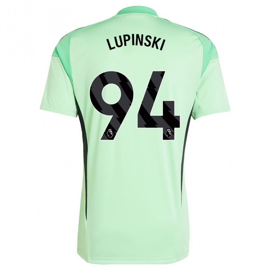 ילדים כדורגל Remi Lupinski #94 ירוק בהיר שחור חולצת שוער 2025/26