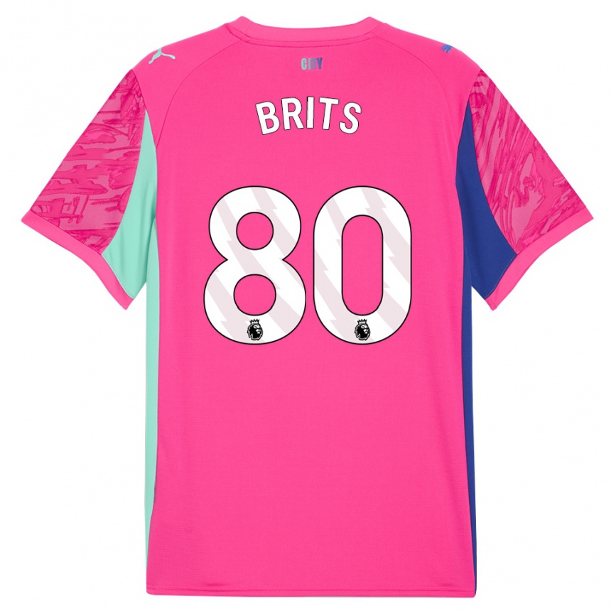 ילדים כדורגל ספייק בריטס #80 ורד ורוד חולצת שוער 2025/26
