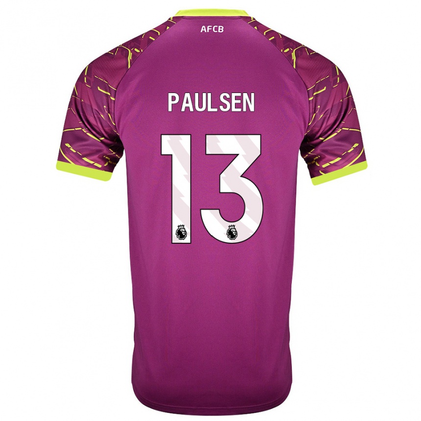 ילדים כדורגל אלכס פאולסן #13 מג'נטה כהה חולצת שוער 2025/26