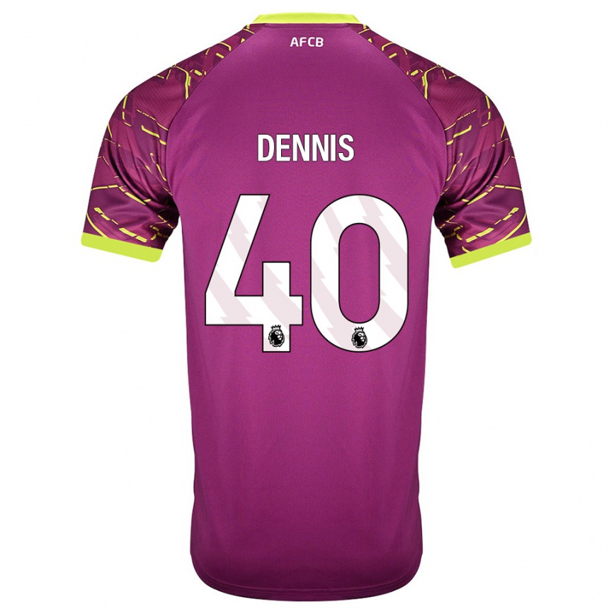 ילדים כדורגל ויל דניס #40 מג'נטה כהה חולצת שוער 2025/26