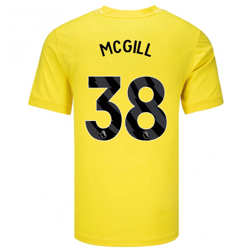 ילדים כדורגל טום מק׳גיל #38 צהוב שחור חולצת שוער 2025/26