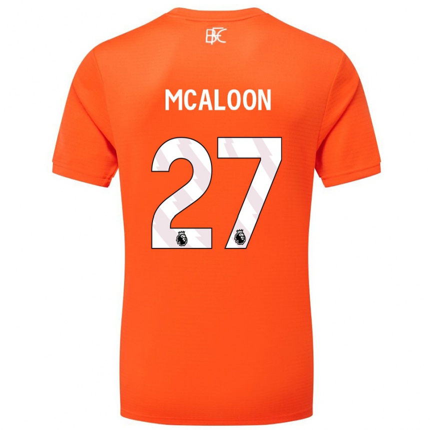 ילדים כדורגל נאוישה מקלון #27 כתום לבן חולצת שוער 2025/26