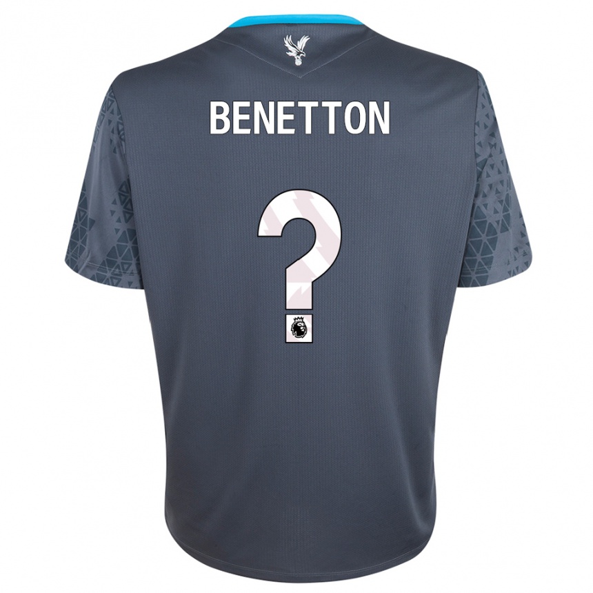 ילדים כדורגל Lucca Benetton #0 אפור כהה לבן חולצת שוער 2025/26