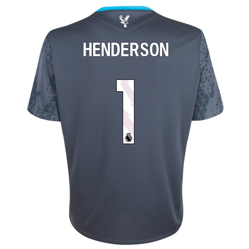 ילדים כדורגל דין הנדרסון #1 אפור כהה לבן חולצת שוער 2025/26