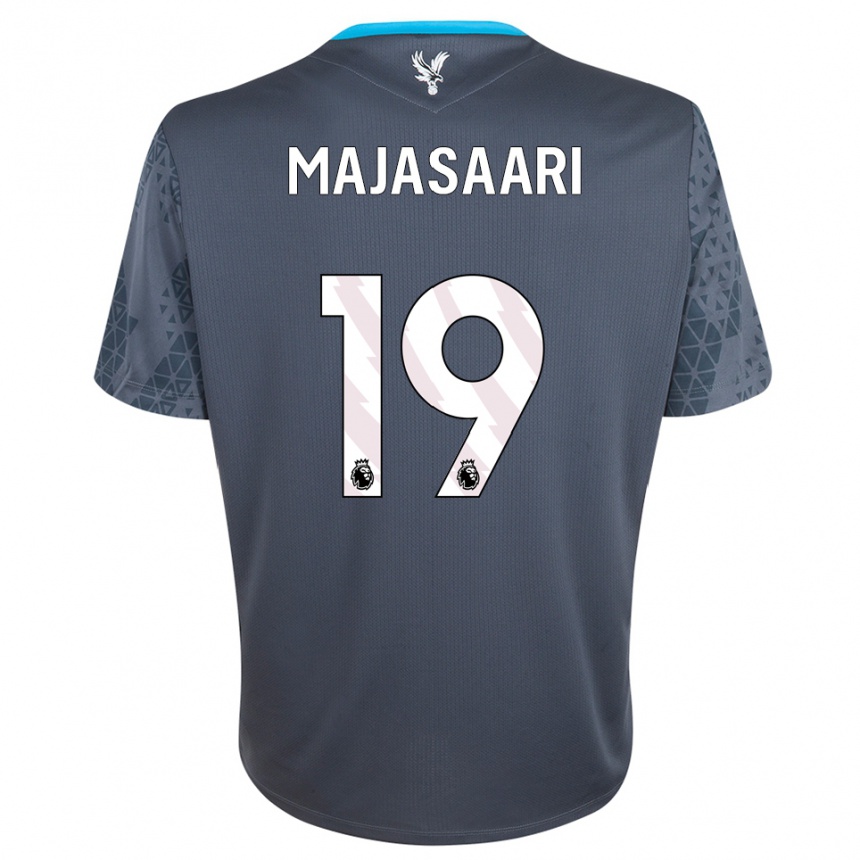 ילדים כדורגל Milla-Maj Majasaari #19 אפור כהה לבן חולצת שוער 2025/26