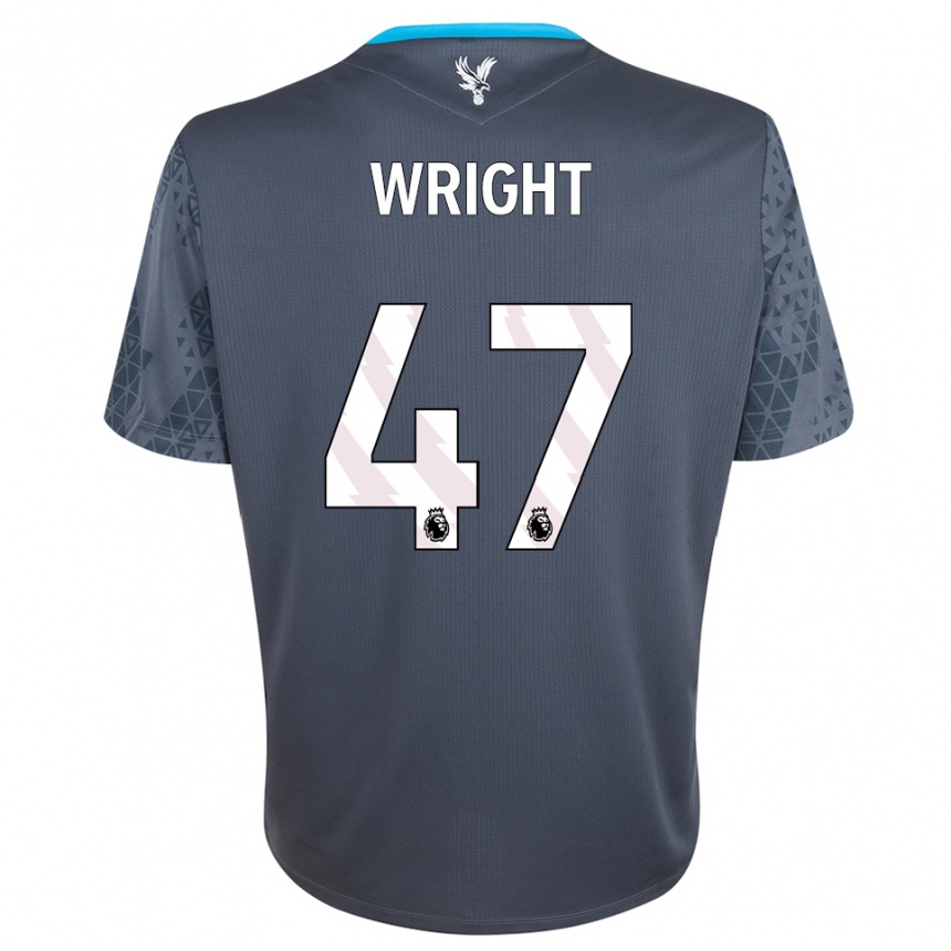 ילדים כדורגל אניס-קלרה רייט #47 אפור כהה לבן חולצת שוער 2025/26