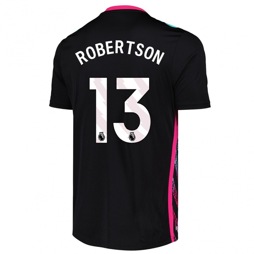 ילדים כדורגל Finley Robertson #13 שחור לבן חולצת שוער 2025/26