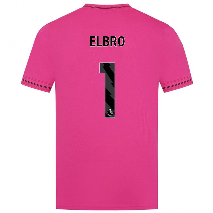 ילדים כדורגל Maddie Elbro #1 מג'נטה שחור חולצת שוער 2025/26