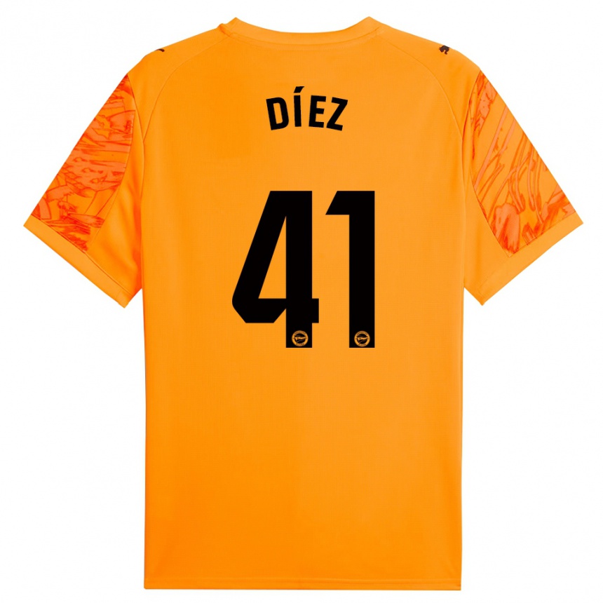 ילדים כדורגל ויקטור דיאס מיגל #41 כתום שחור חולצת שוער 2025/26