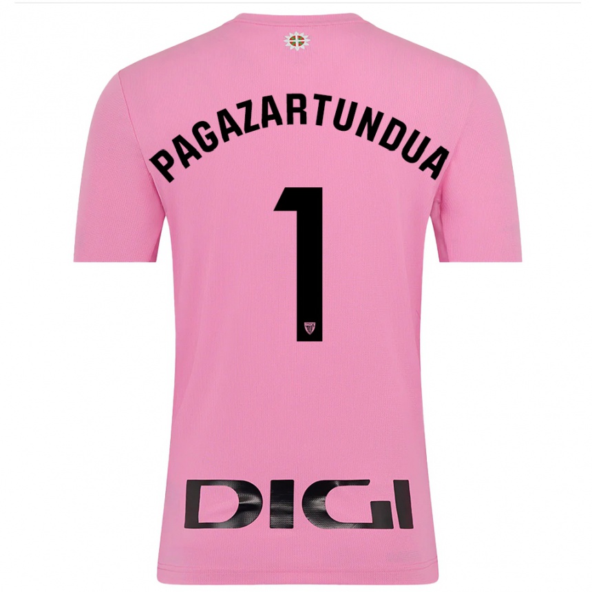 ילדים כדורגל איקר פגאזרטונדואה #1 ורוד שחור חולצת שוער 2025/26