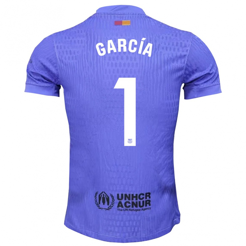 ילדים כדורגל ז'ואן גרסיה #1 כחול שחור חולצת שוער 2025/26