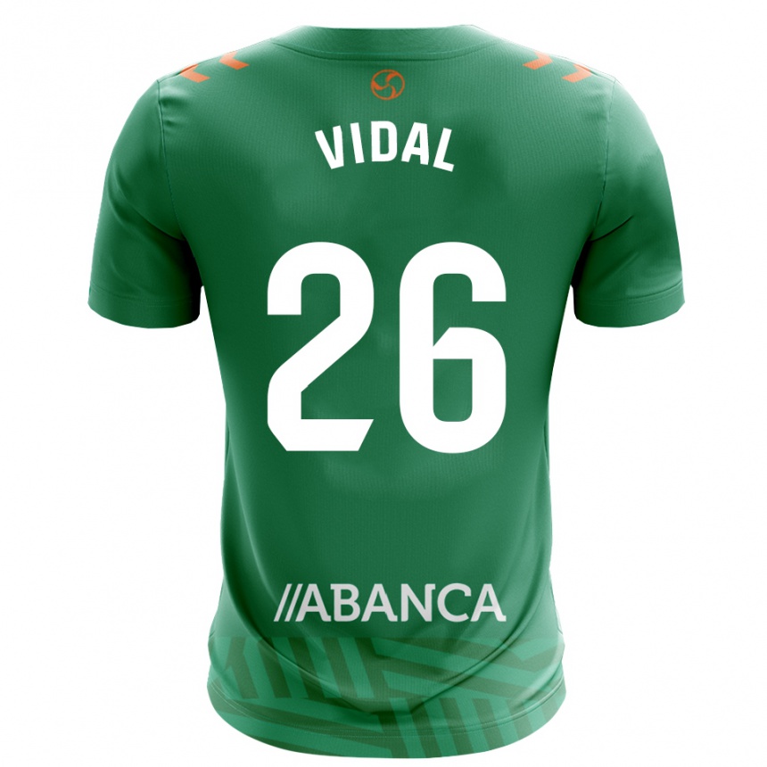 ילדים כדורגל מארק וידאל #26 ירוק לבן חולצת שוער 2025/26