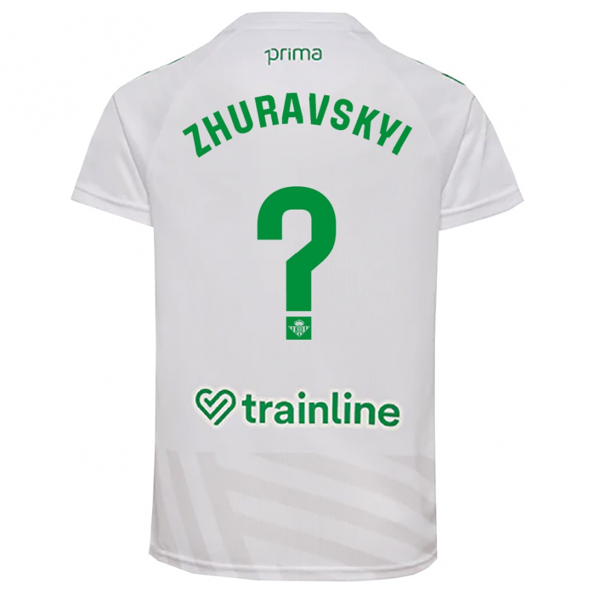 ילדים כדורגל Yan Zhuravskyi #0 ירוק לבן חולצת שוער 2025/26