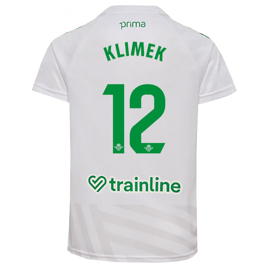 ילדים כדורגל Bruno Klimek #12 ירוק לבן חולצת שוער 2025/26