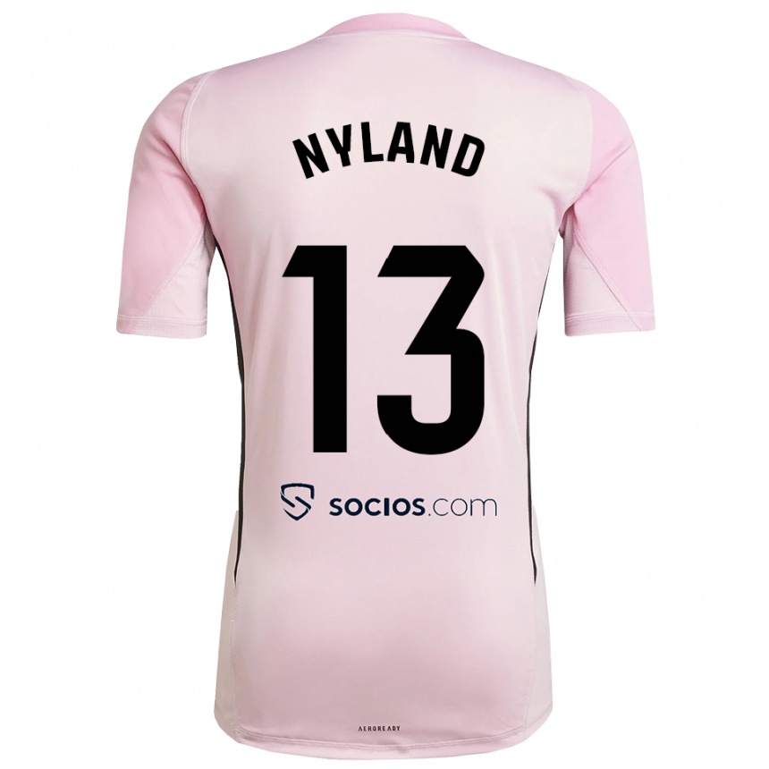 ילדים כדורגל אוריאן נילאנד #13 ורוד שחור חולצת שוער 2025/26