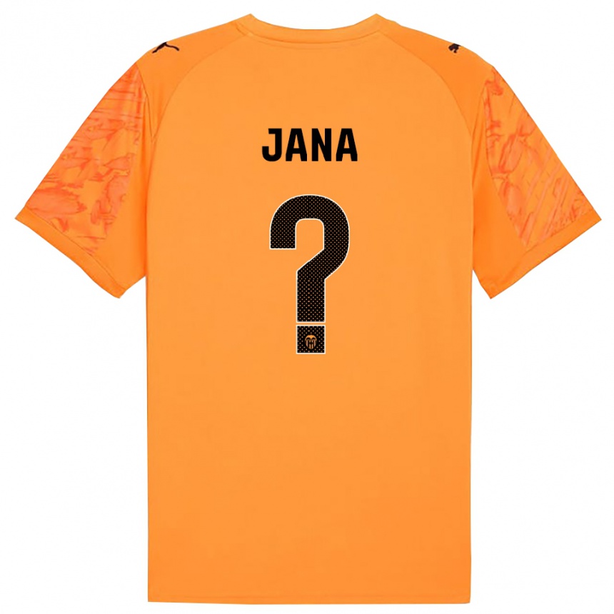 ילדים כדורגל יאנה שין #0 כתום שחור חולצת שוער 2025/26