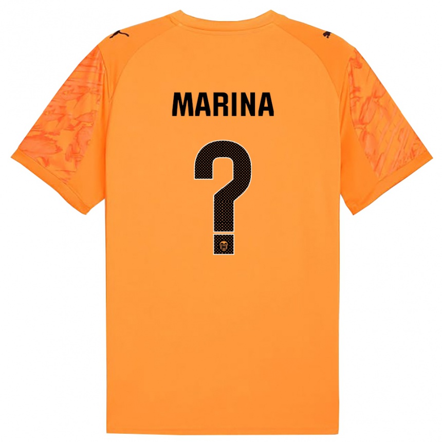 ילדים כדורגל מרינה לייסר מוניוס #0 כתום שחור חולצת שוער 2025/26