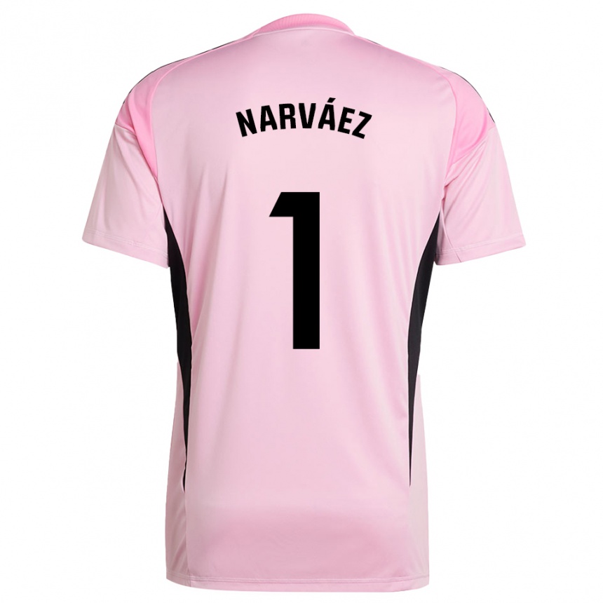 ילדים כדורגל Miguel Narváez #1 ורוד שחור חולצת שוער 2025/26