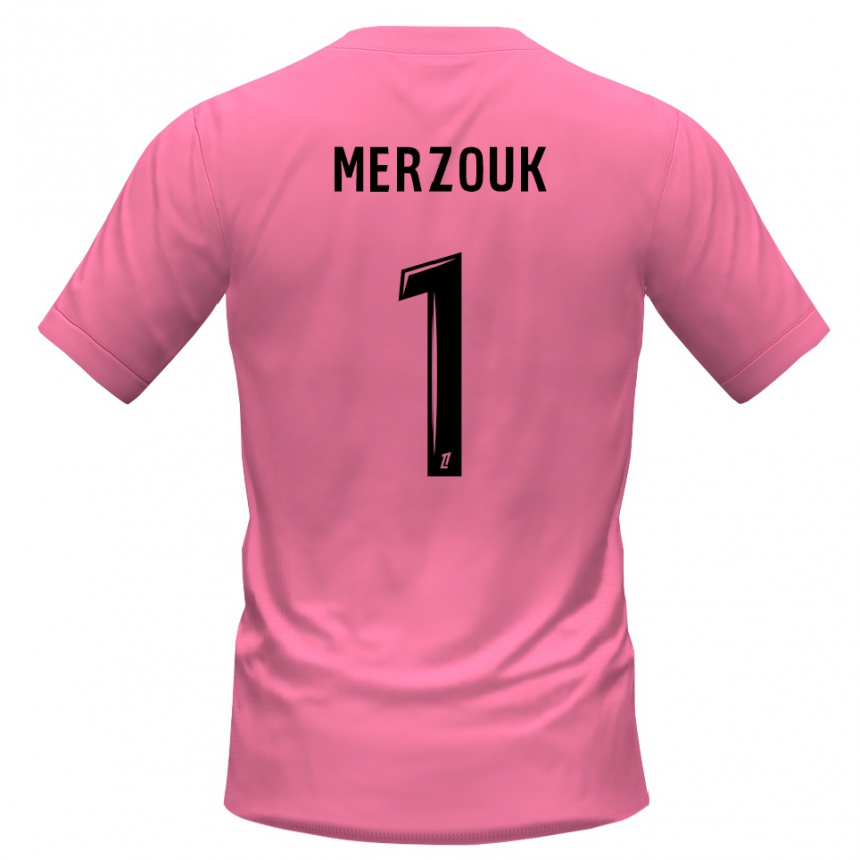 ילדים כדורגל סאמי מרזוק #1 ורוד שחור חולצת שוער 2025/26