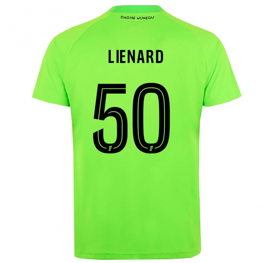 ילדים כדורגל יאן ליאנארד #50 ירוק שחור חולצת שוער 2025/26