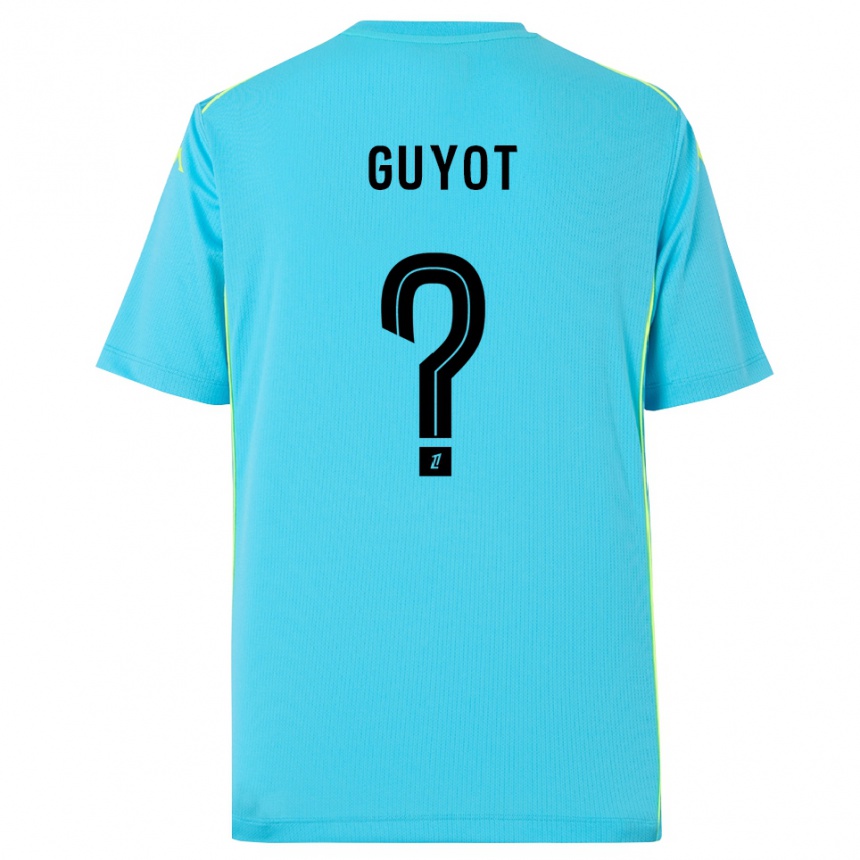 ילדים כדורגל Loucas Guyot #0 כחול שמיים שחור חולצת שוער 2025/26