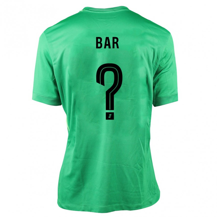 ילדים כדורגל Arthur Bar #0 ירוק שחור חולצת שוער 2025/26