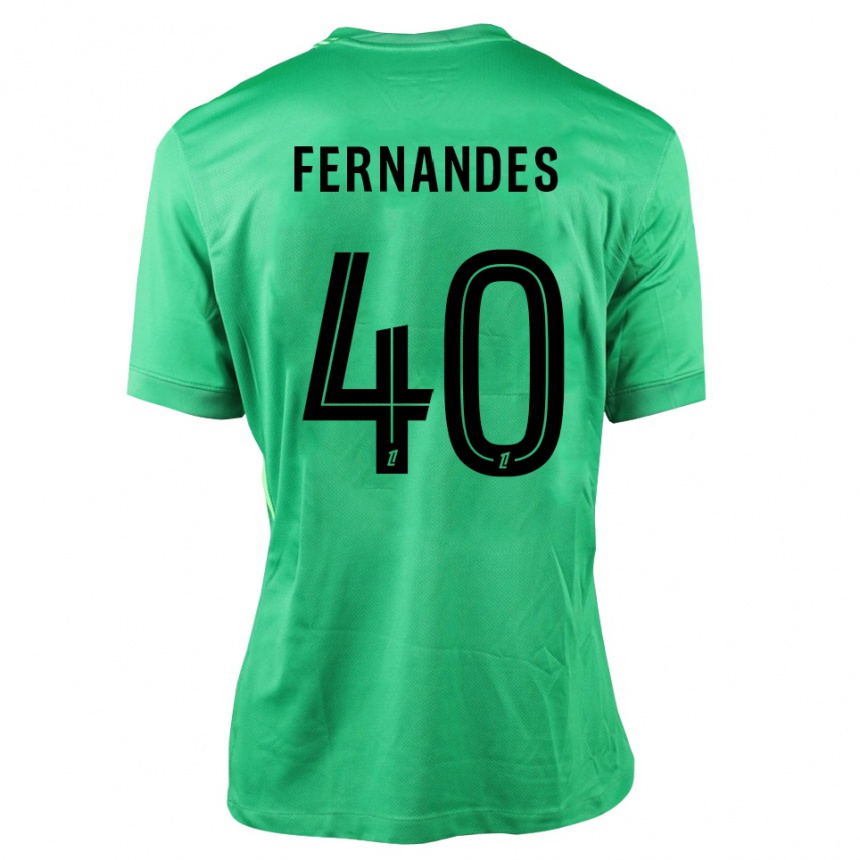 ילדים כדורגל אליסה פרננדס #40 ירוק שחור חולצת שוער 2025/26