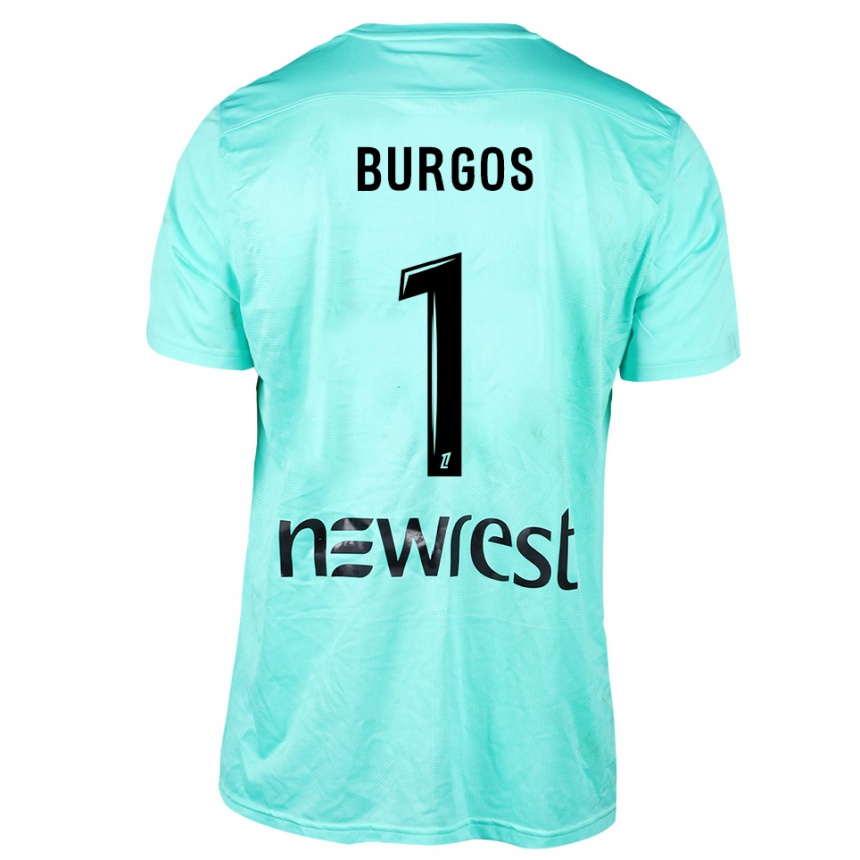 ילדים כדורגל Diego Burgos #1 אקווה שחור חולצת שוער 2025/26
