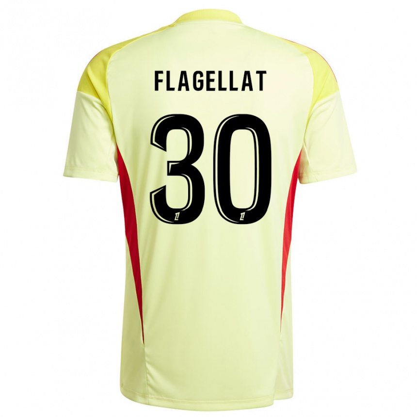 ילדים כדורגל Alizée Flagellat #30 צהוב שחור בהיר חולצת שוער 2025/26