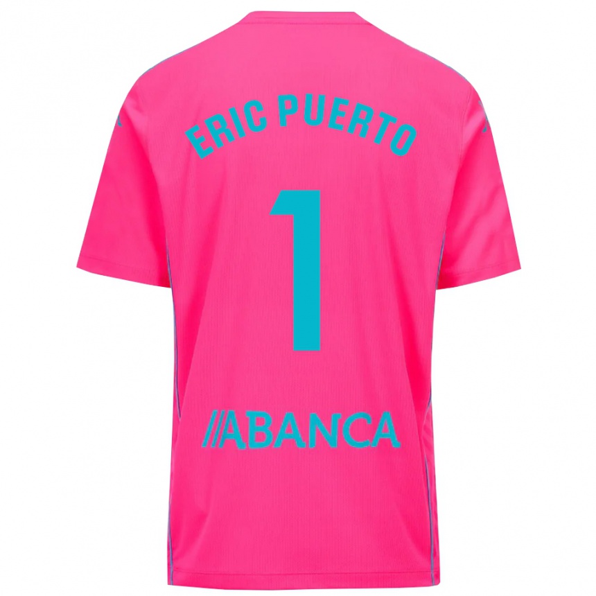 ילדים כדורגל אריק פוארטו הוארטה #1 ורוד עמוק שחור חולצת שוער 2025/26