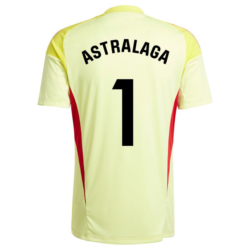 ילדים כדורגל אנדר אסטרלגה #1 צהוב בהיר שחור חולצת שוער 2025/26
