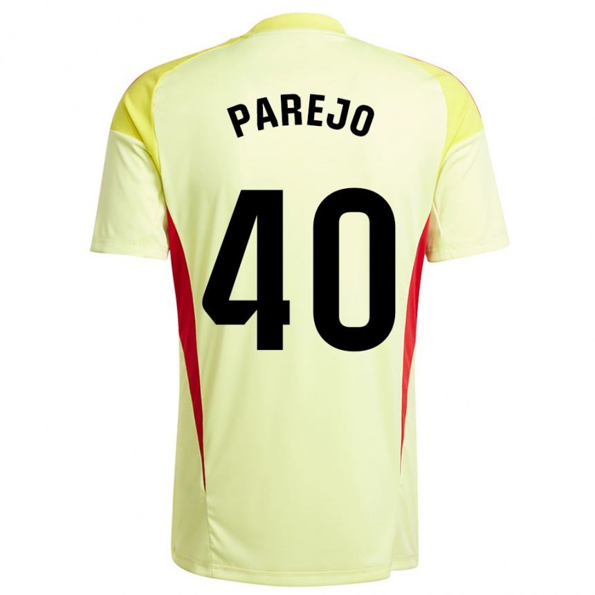 ילדים כדורגל Jesús Parejo #40 צהוב בהיר שחור חולצת שוער 2025/26