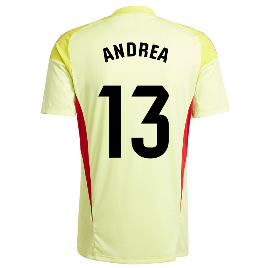 ילדים כדורגל אנדריאה רומרו #13 צהוב בהיר שחור חולצת שוער 2025/26