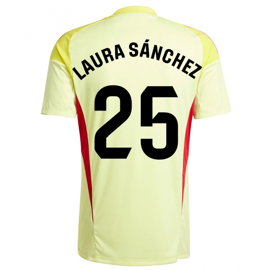 ילדים כדורגל לאורה סאנצ׳ס קומוניאס #25 צהוב בהיר שחור חולצת שוער 2025/26