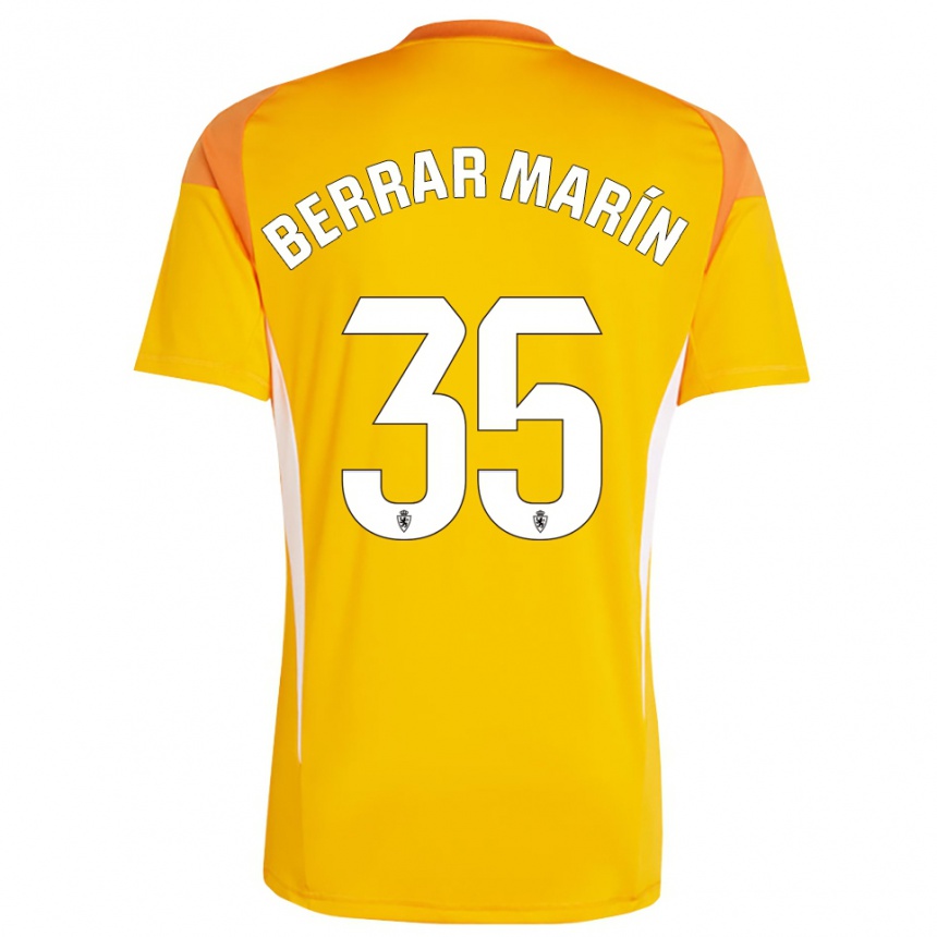 ילדים כדורגל סרג׳יו בראר מארין #35 צהוב כתום כהה חולצת שוער 2025/26