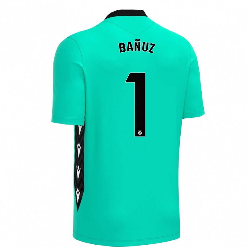 ילדים כדורגל Miguel Bañuz #1 אקווה שחור חולצת שוער 2025/26