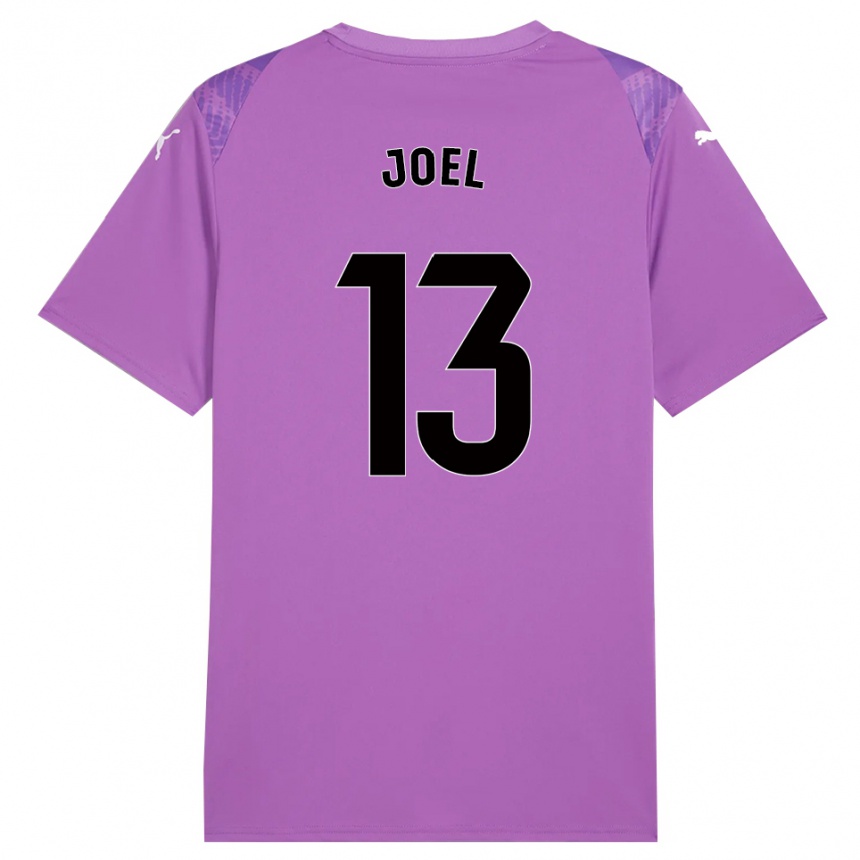 ילדים כדורגל כריסטיאן ג׳ואל #13 שחור לבנדר חולצת שוער 2025/26