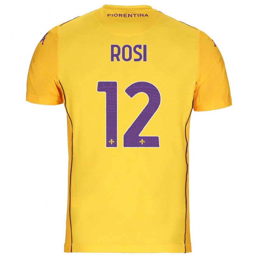 ילדים כדורגל Ettore Rosi #12 כתום צהוב סגול חולצת שוער 2025/26