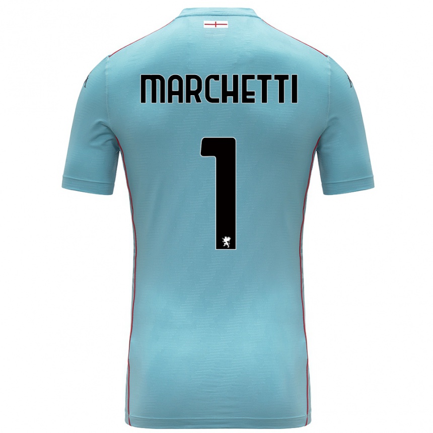 ילדים כדורגל Lisa Marchetti #1 אפור כחול חולצת שוער 2025/26