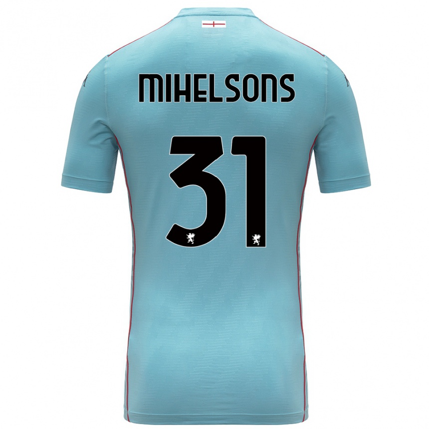 ילדים כדורגל Rendijs Mihelsons #31 אפור כחול חולצת שוער 2025/26