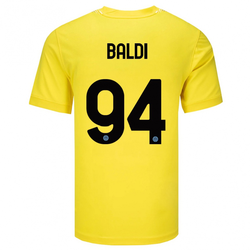 ילדים כדורגל רקלה באלדי #94 צהוב בהיר שחור חולצת שוער 2025/26