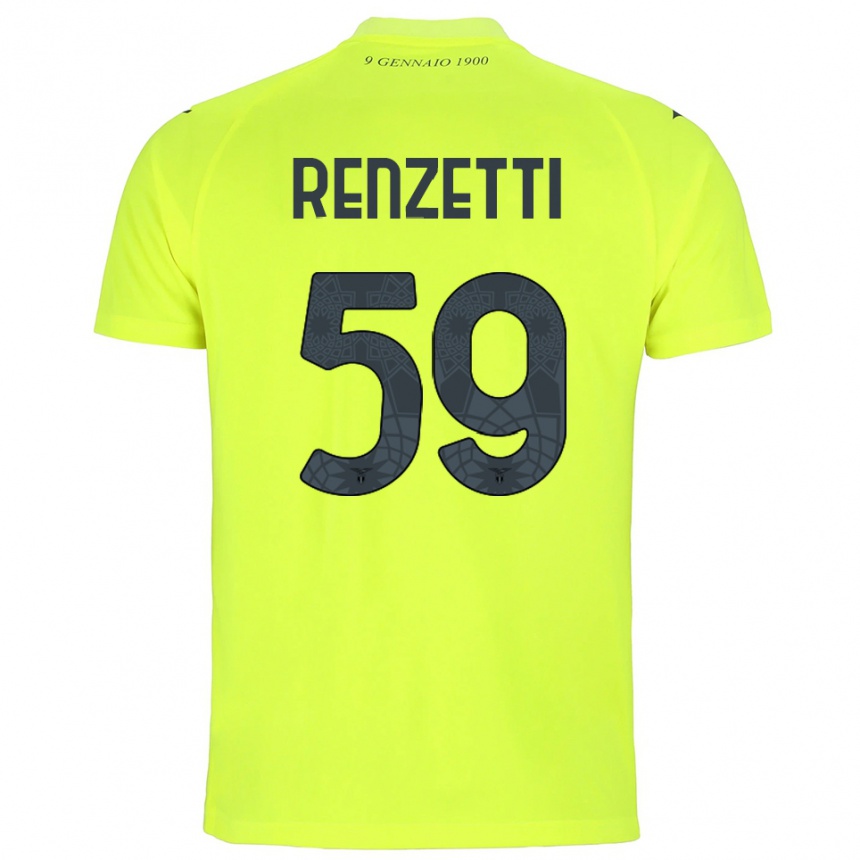 ילדים כדורגל דווידה רנזטי #59 ירוק פלורסנט חולצת שוער 2025/26