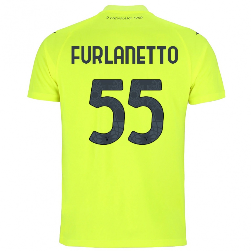 ילדים כדורגל אלסיו פורלנטו #55 ירוק פלורסנט חולצת שוער 2025/26