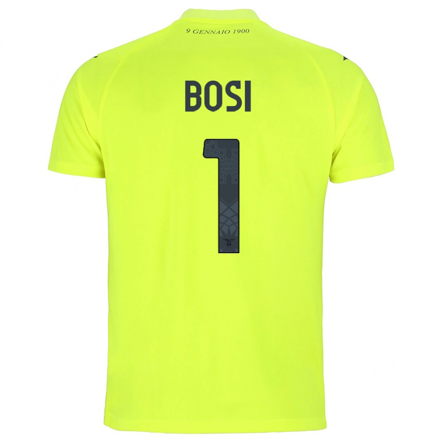 ילדים כדורגל ג'ואל בוסי #1 ירוק פלורסנט חולצת שוער 2025/26