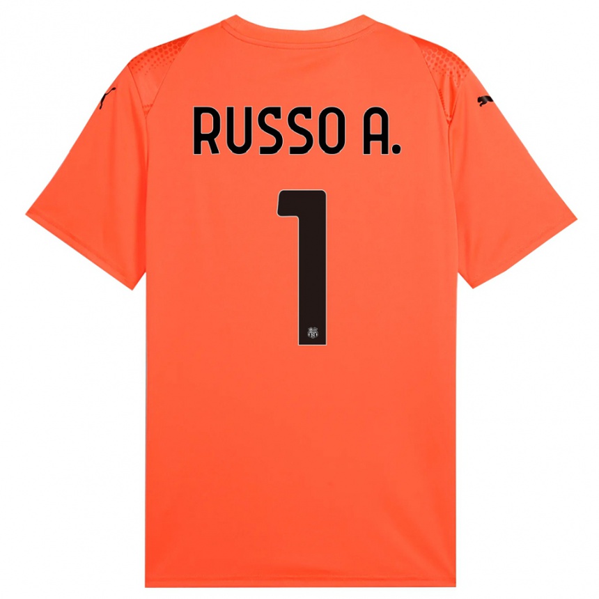 ילדים כדורגל אלסנדרו רוסו #1 שחור כתום חולצת שוער 2025/26