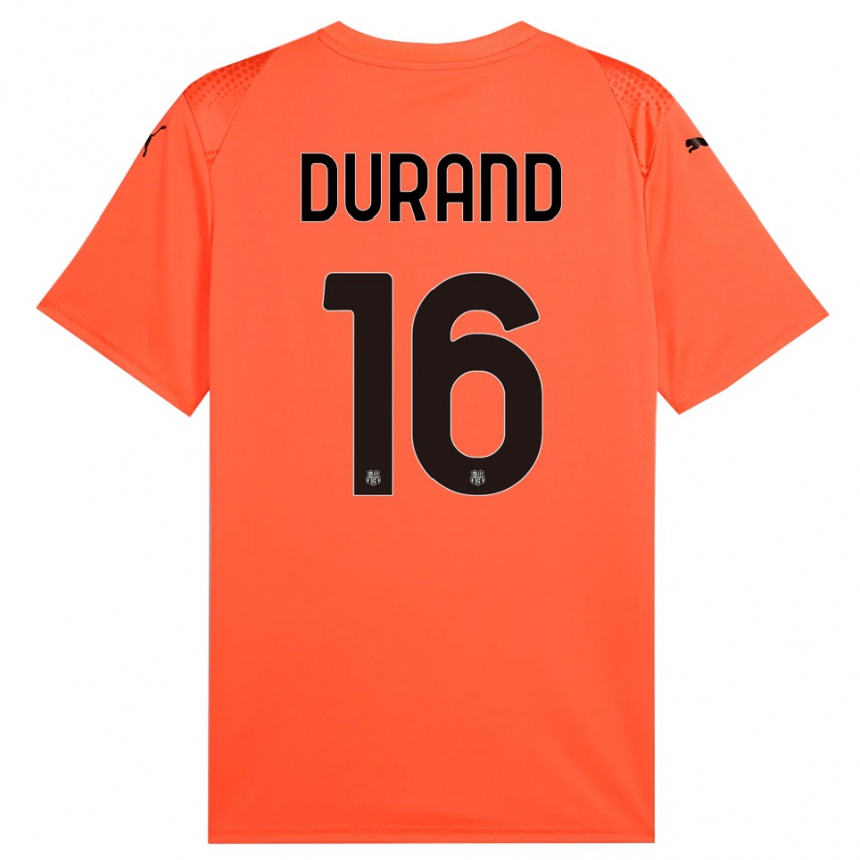 ילדים כדורגל סולן דוראן #16 שחור כתום חולצת שוער 2025/26