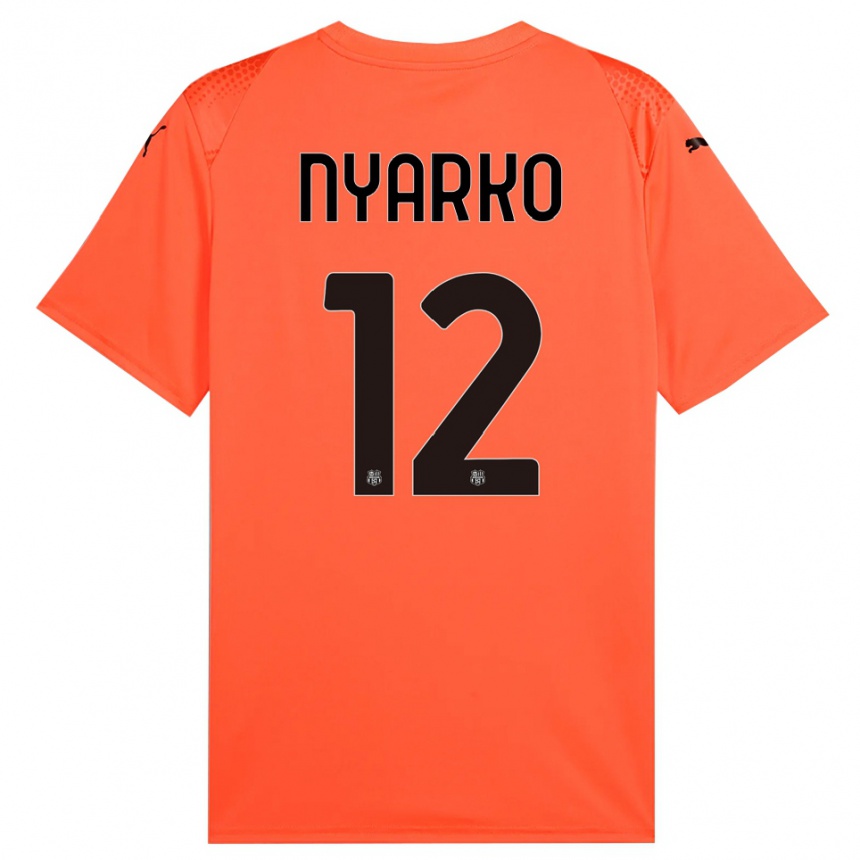 ילדים כדורגל לורנזו ניארקו #12 שחור כתום חולצת שוער 2025/26